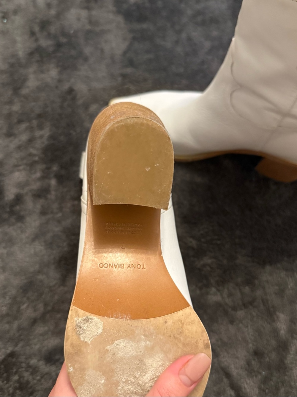 Tony Bianco Scout Milk Capretto Ankle Boots - Picture 2 of 3